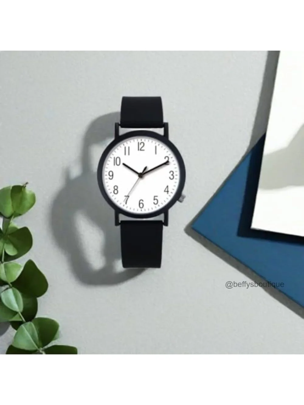 Women's Silicone Sport Watch with Stainless Steel Case, Water Resistant